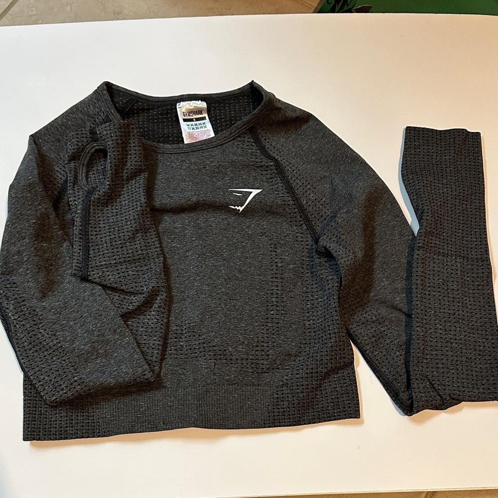 Gray Long Sleeve Active Top